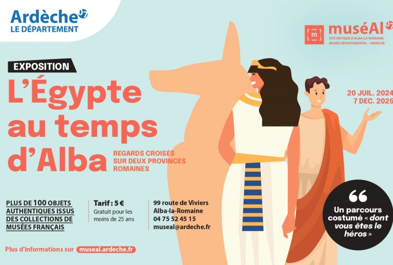 Exposition temporaire : « L’Egypte au temps d’Alba – Regards croisés sur deux provinces romaines » à Alba-la-Romaine - 0