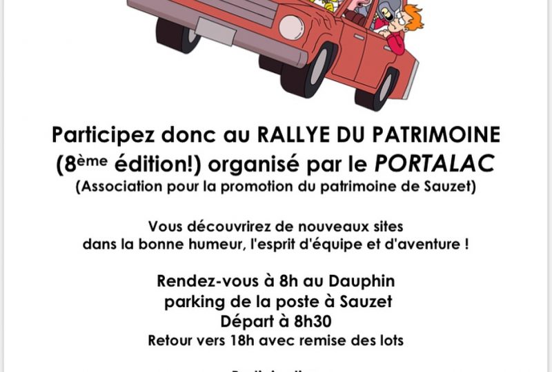 8ème édition du rallye du patrimoine à Sauzet - 0