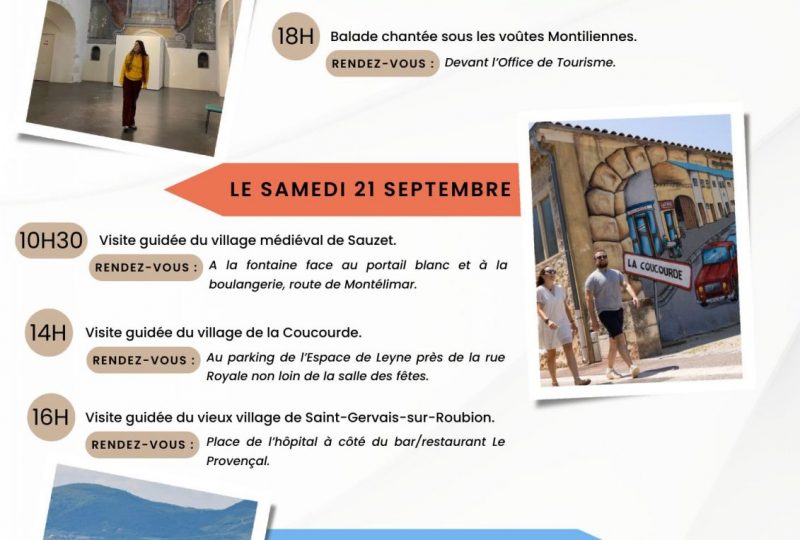 Journées Européennes du Patrimoine : Visites guidées de l’Office de Tourisme à Montélimar - 0