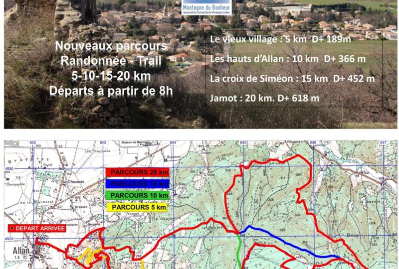 Randonnée pédestre la 35ème TRANSCLAVIENNE à Allan - 1