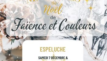 Affiche Marché de Noël de Faïence et Couleurs