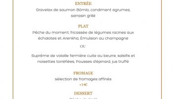 Menu de fête le Bistrot 270_Malataverne