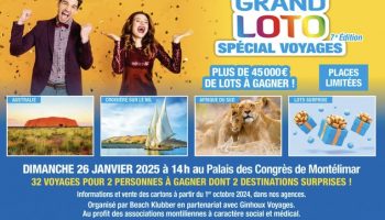 Grand loto spécial Voyage - 7 -ème édition Le 26 janv 2025