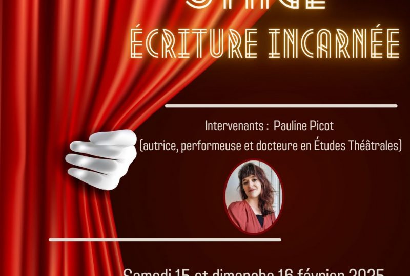 Stage théâtre – écriture incarnée au concervatoire à Montélimar - 0