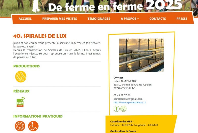 De Ferme en Ferme 2025: Spirales de lux à Condillac - 0